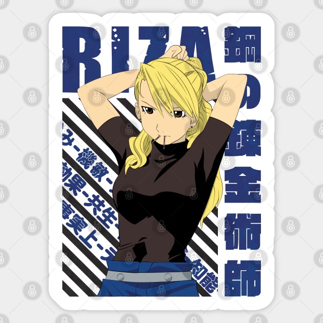 Fullmetal Alchemist - Riza Hawkeye Sticker by Recup-Tout